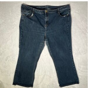 Lane Bryant Jeans Womens 28 Genius Fit Bootcut Regular Dark Wash Stretch Denim